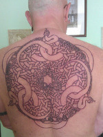 Phil's Escher snakes outline